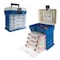 Leisure Sports Storage and Toolbox, Durable Organizer Utility, 4 Drawers with 19 Compartments Each, Camping, Dark Blue 633823FGJ - alternate 1